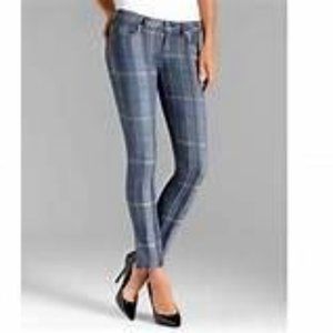 PAIGE  Skyline Ankle Peg Jeans Spearmint Plaid